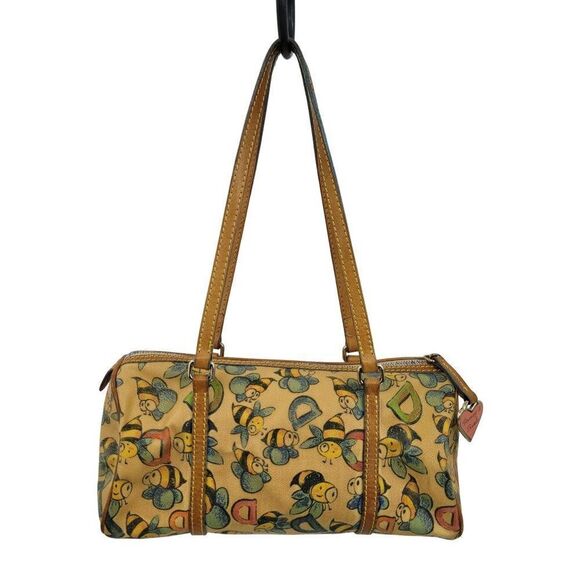 Vintage Dooney & Bourke Shoulder Bag Novelty Spelling Bumble Bee Whimsical - Picture 3 of 16